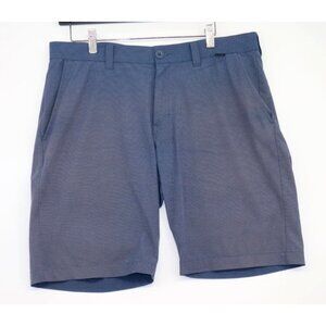 Travis Mathew Mens Blue Shorts 32 Polyester Cotton Spandex Blend Preppy Casual